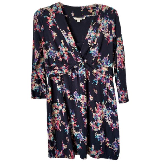 EUC Boden Pretty Jersey Wrap-style Sheath Shift Dress Sz 10(P) Wear 3-Seasons! - Picture 1 of 10